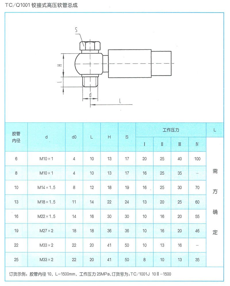 液压软管总成 TC-Q1001